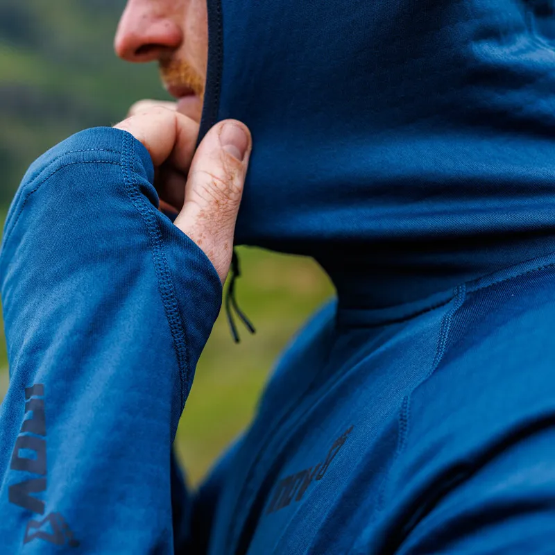 Inov8 VentureLite Mid Hoodie Full Zip Men's Midlayer in Navy-9