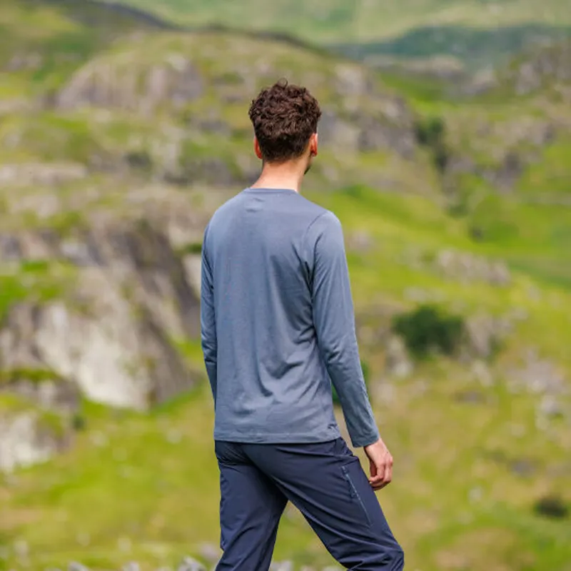 Inov8 Men's Graphic Tee LS 'Brand' in Grey-7