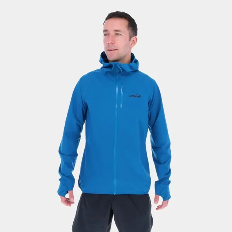 Inov8 Stormshell Men's Waterproof Running Jacket in Blue