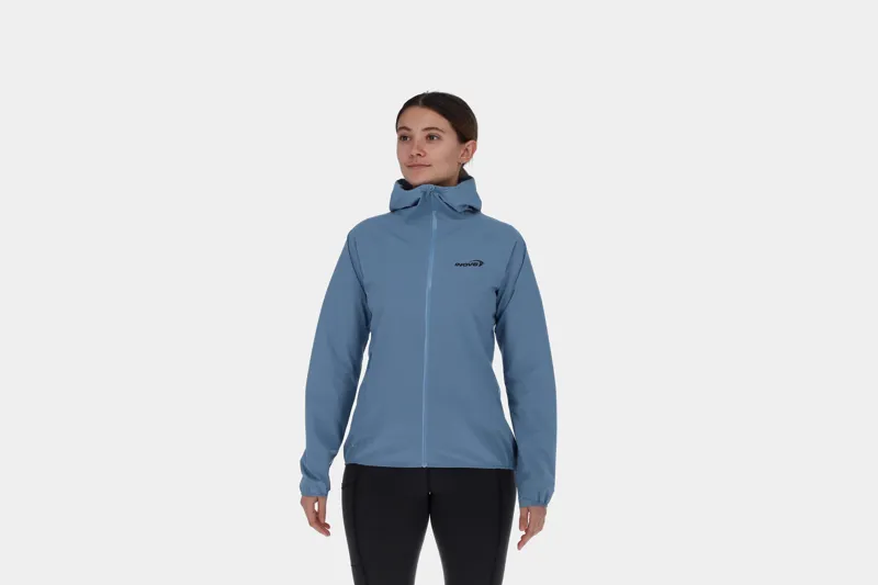 Inov8 Stormshell FZ V2 Women's Waterproof Running Jacket in Blue Grey-3