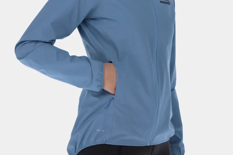 Inov8 Stormshell FZ V2 Women's Waterproof Running Jacket in Blue Grey-7