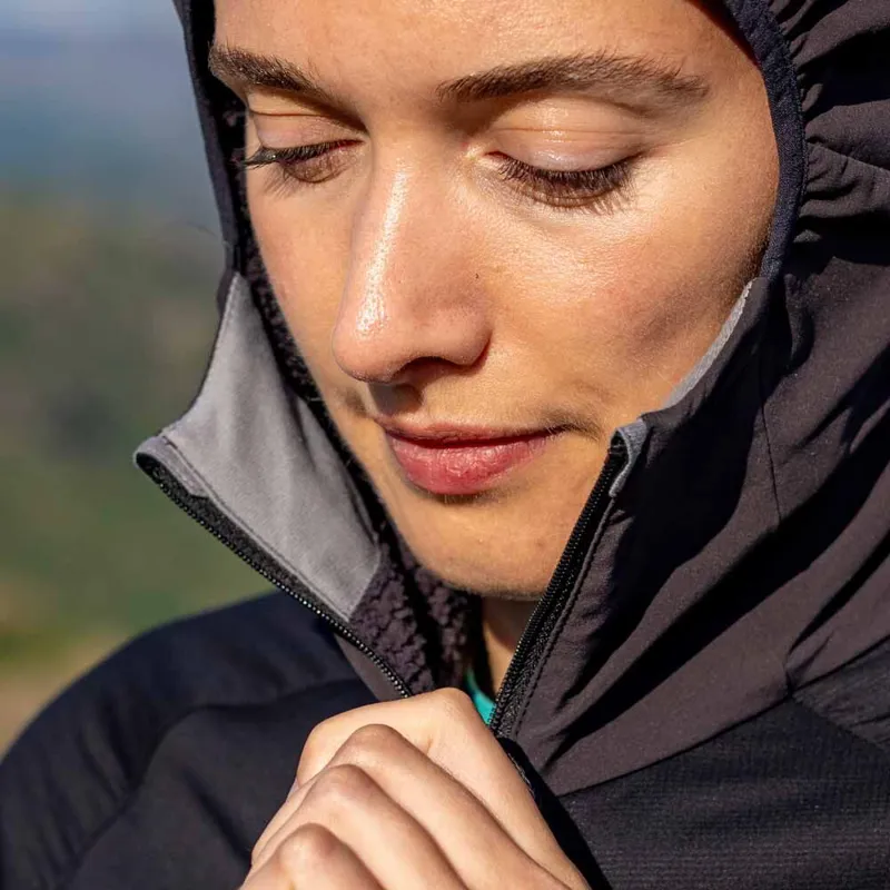 Inov8 Performance Hybrid Women's Softshell Jacket in Black/Graphite-12