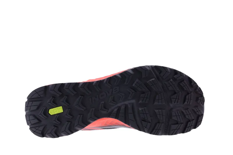 Inov8 TrailFly Wide Men's Trail Running Shoe in Black/Fiery Red/Dark Grey-1