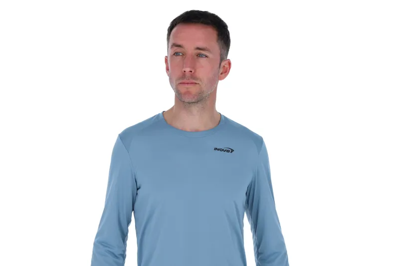 Inov8 Performance Long Sleeve Men's T-Shirt in Blue Grey/Slate-2