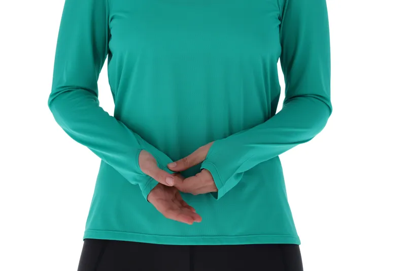 Inov8 Performance Long Sleeve Women's T-Shirt in Aqua/Dark Aqua-2