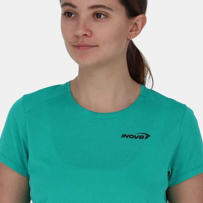 Inov8 Performance Short Sleeve Women's T-Shirt in Aqua/Dark Aqua-2
