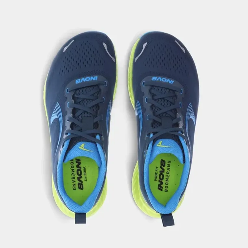 Inov8 RoadFly Wide Men's Road Running Shoe in Navy/Blue/Lime-4