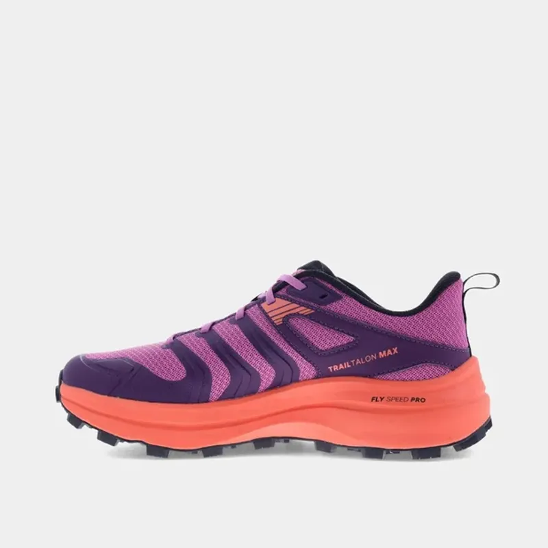 Inov8 Trailtalon Max Wide Women's Trail Running Shoe in Purple/Coral-3