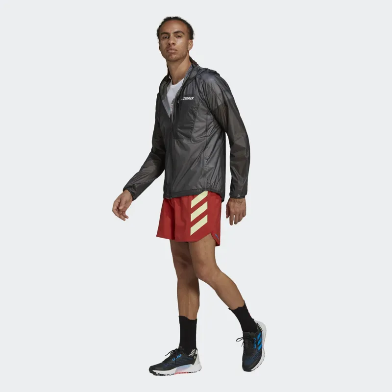 adidas Terrex Agravic Rain Jacket Men's WP Running Jacket in Black-7