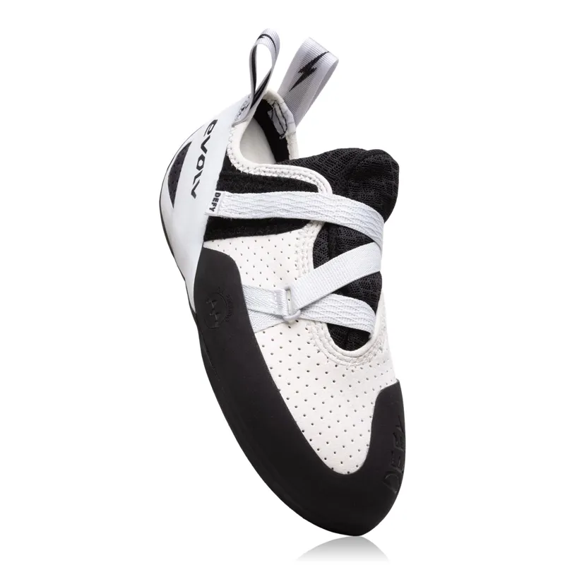 Evolv Defy LV Unisex Climbing Shoe in White/Black-4