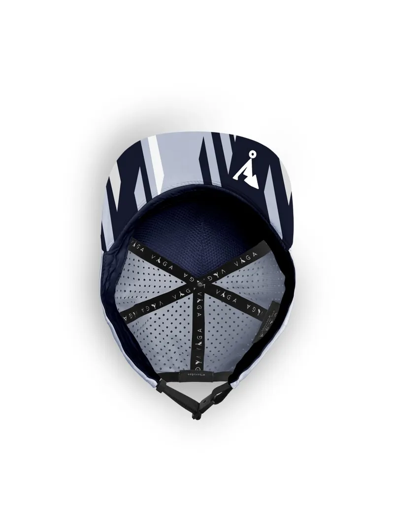 Våga Trucker Cap in Pastel Blue/ Navy/ White -1