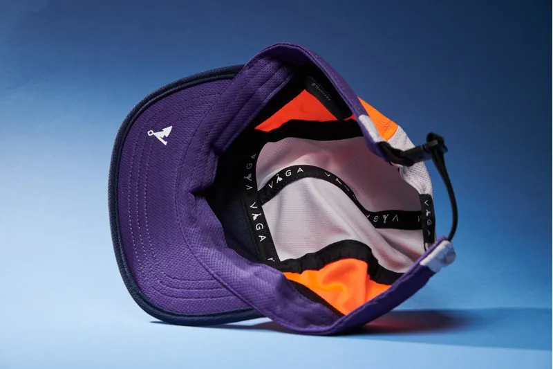 Våga Running Club Cap in White Lilac/Purple/Neon Orange-4
