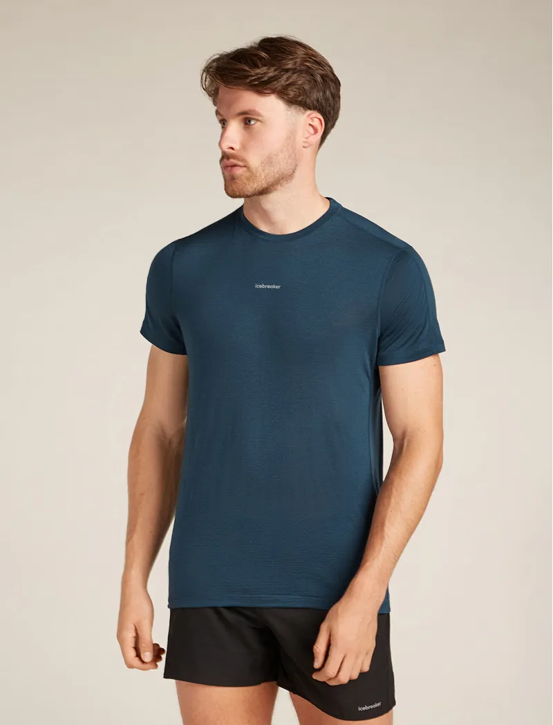 Icebreaker Merino Blend 125 Cool-Lite Speed Short Sleeve Men's T-Shirt in Abyss