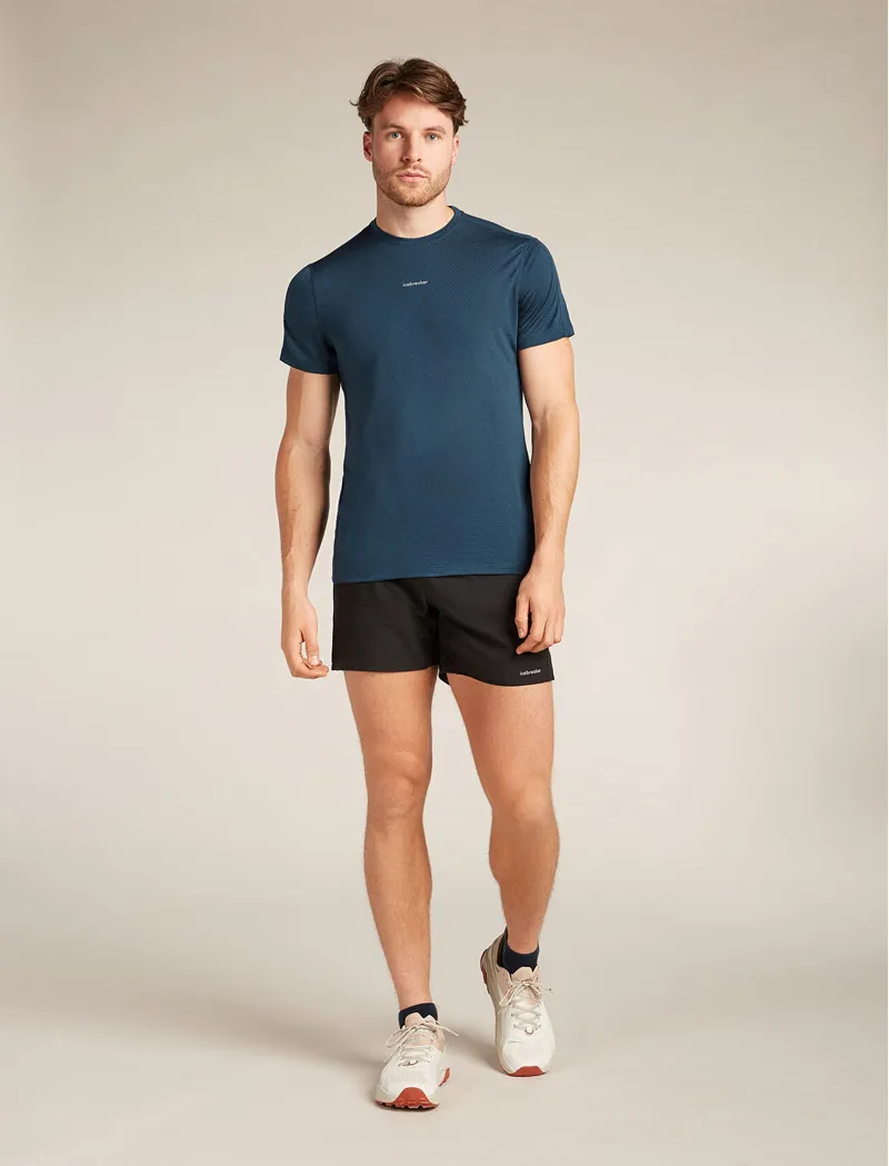 Icebreaker Merino Blend 125 Cool-Lite Speed Short Sleeve Men's T-Shirt in Abyss-2