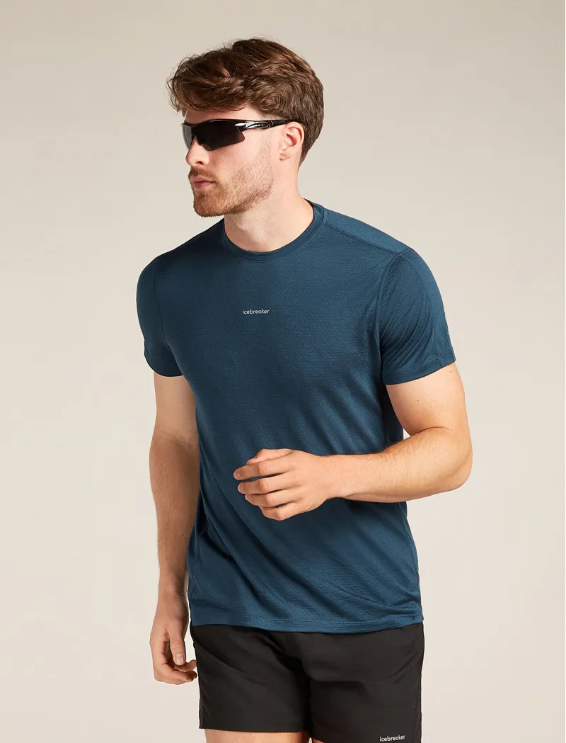 Icebreaker Merino Blend 125 Cool-Lite Speed Short Sleeve Men's T-Shirt in Abyss-1