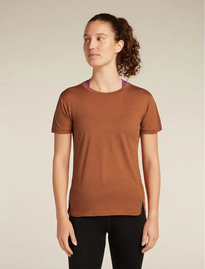 Icebreaker 150 MerinoFine Ace Short Sleeve Women's T-shirt in Dusty Clay