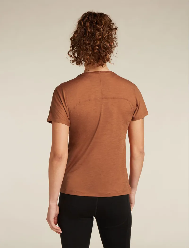 Icebreaker 150 MerinoFine Ace Short Sleeve Women's T-shirt in Dusty Clay-3