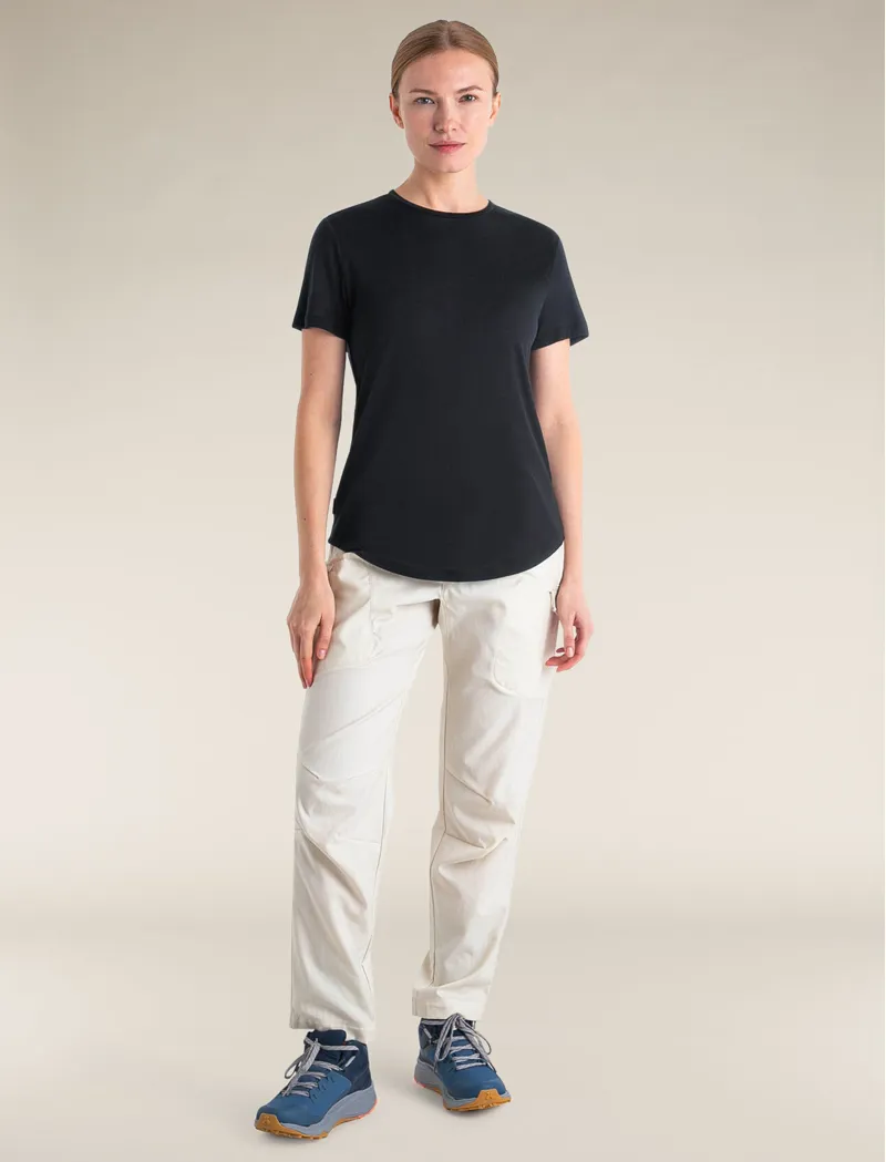 Icebreaker Merino Blend 125 Cool-Lite Sphere Short Sleeve Women's T-shirt in Black-1