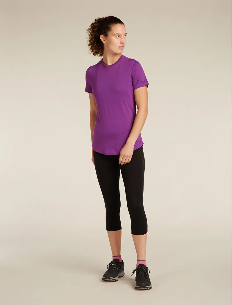 Icebreaker Merino Blend 125 Cool-Lite Sphere Short Sleeve Women's T-shirt in Passion-1