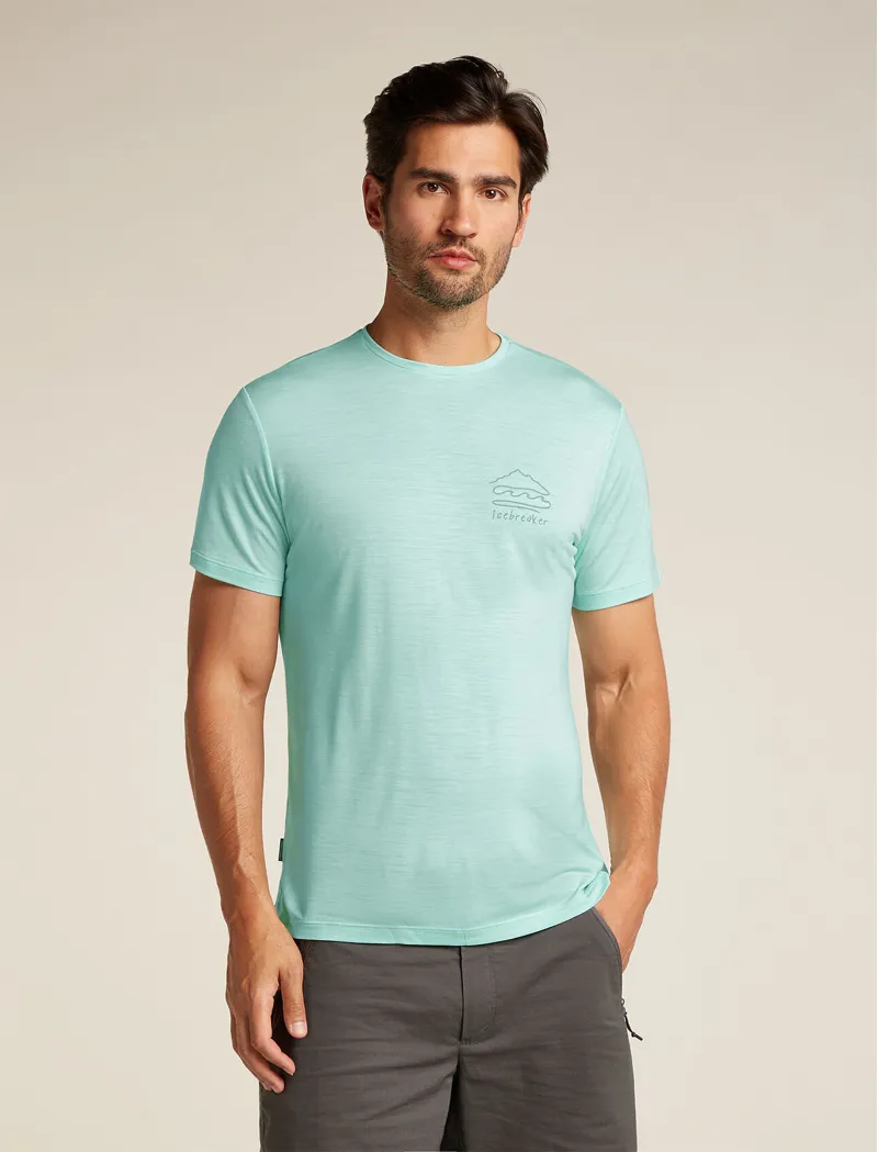 Icebreaker Merino Blend 125 Cool-Lite Sphere Short Sleeve Explore More Men's T-shirt in Mint