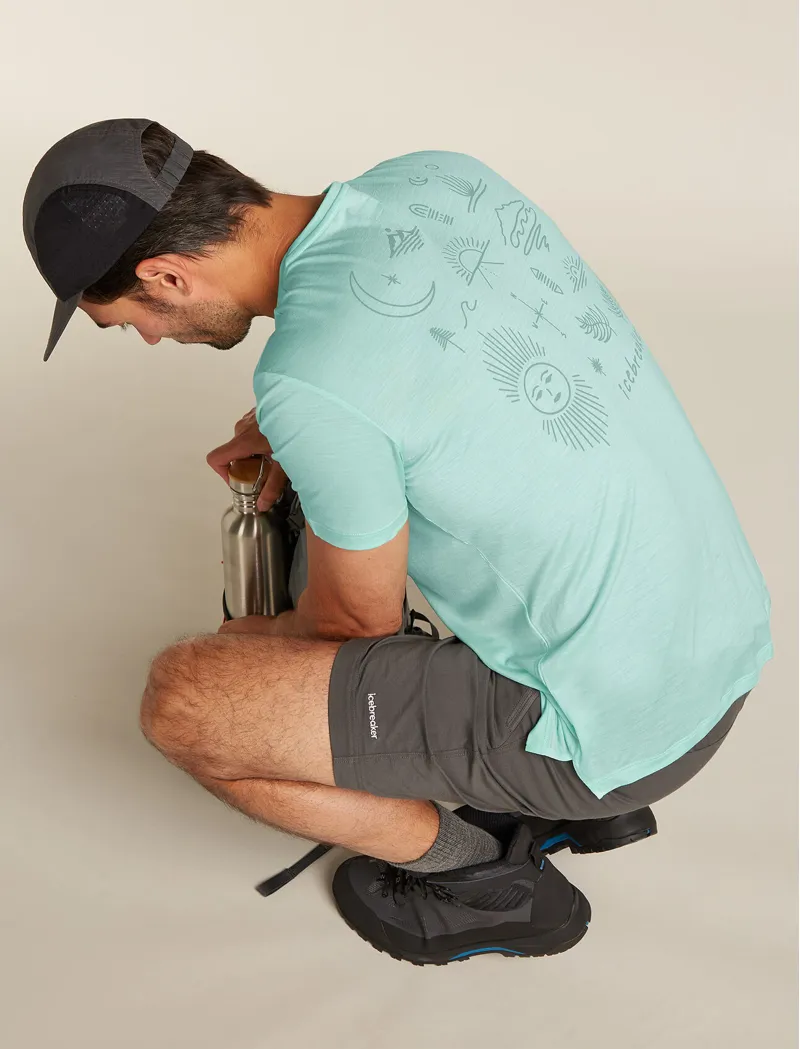 Icebreaker Merino Blend 125 Cool-Lite Sphere Short Sleeve Explore More Men's T-shirt in Mint-1