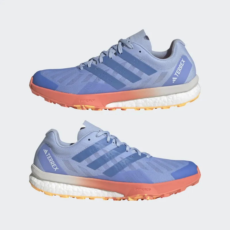 adidas Terrex Speed Ultra Women's Trail Running Shoe in Blue Dawn/Blue Fusion Met./Coral Fusion-4