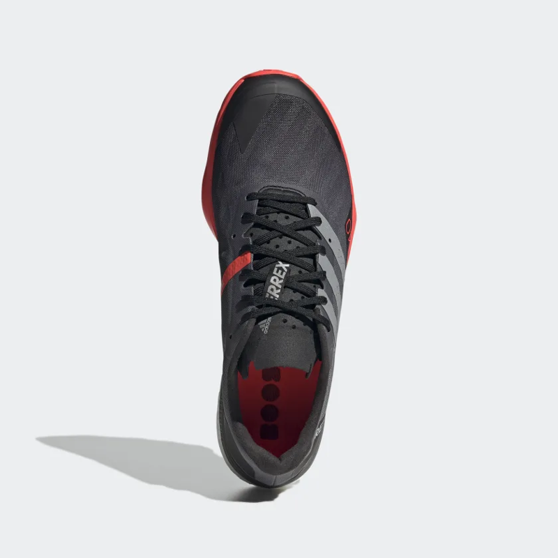 adidas Terrex Speed Ultra Men's Trail Running Shoe in Core Black/Matte Silver/Solar Red-2