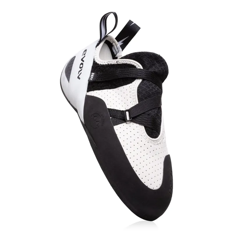 Evolv Defy Unisex Climbing Shoe in White/Black-5