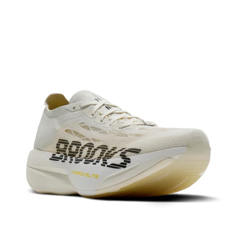 Brooks Hyperion Elite 6 Unisex Road Running Shoe in Vaporous Grey/Yellow/Black-4