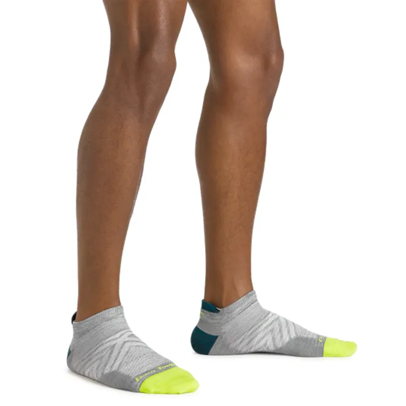 Darn Tough Run No Show Tab Ultra-Lightweight Running Sock in Grey-2