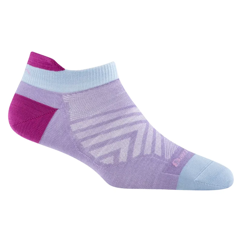 Darn Tough Run No Show Tab Ultra-Lightweight Women's Running Sock in Lavender