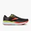 Brooks Ghost 16 Men's Road Running Shoe in Black/Mandarin Red/Green