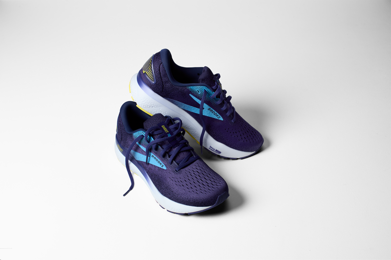 Brooks Ghost 16 Men's Road Running Shoe in Blue/Bonnie Blue/Yellow-7