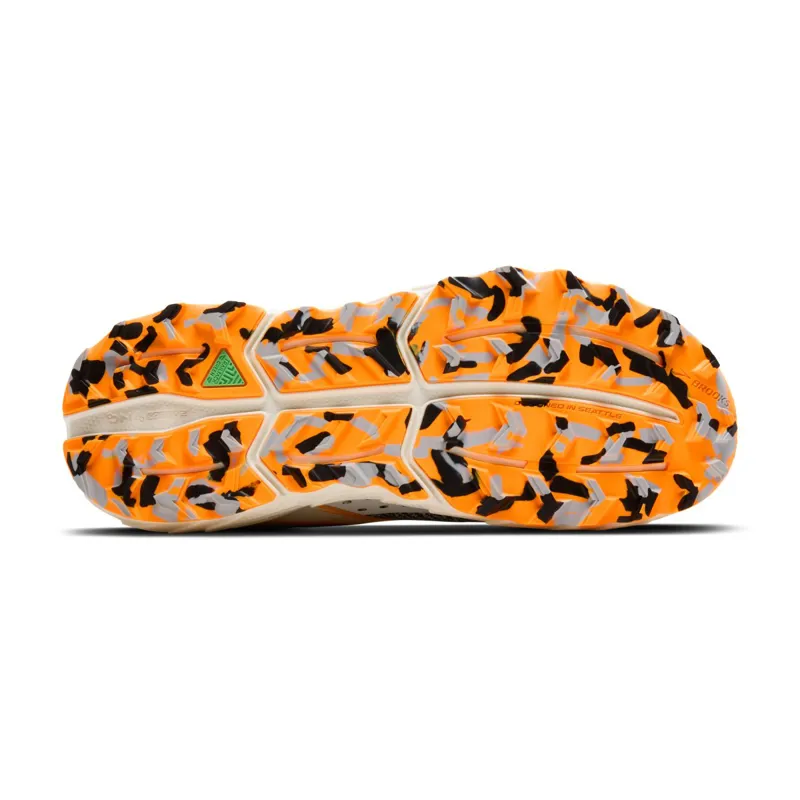 Brooks Cascadia 18 Men's Trail Running Shoe in Black/Blue Wash/Orange-1