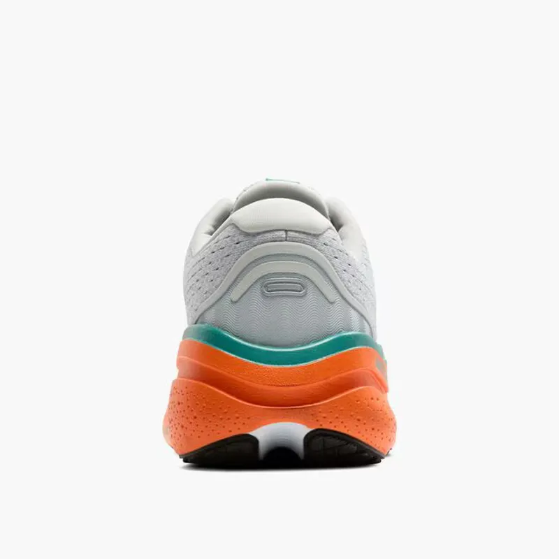 Brooks Ghost Max 2 Men's Road Running Shoe in Oyster Mushroom/Orange/Teal-4