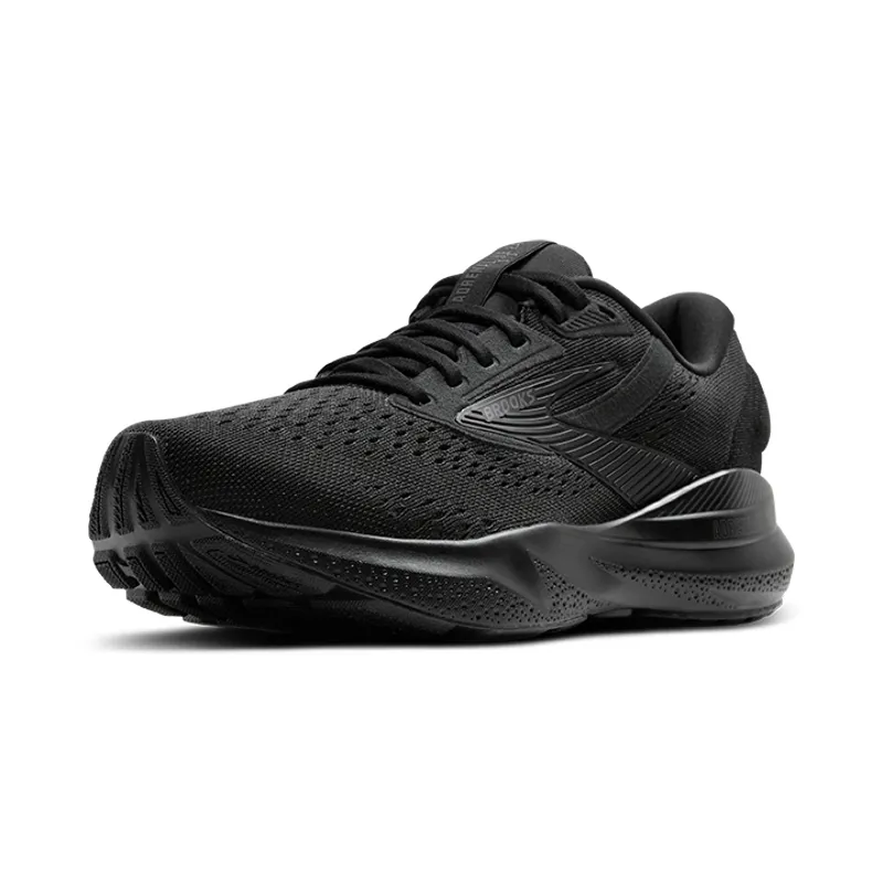 Brooks Adrenaline GTS 24 Wide Men's Road Running Shoe in Black/Black/Ebony-6
