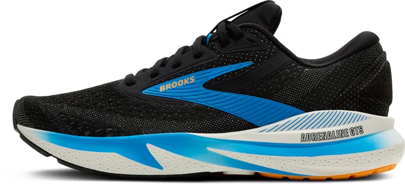 Brooks Adrenaline GTS 24 Men's Road Running Shoe in Black/Ebony/Cloissonne-2