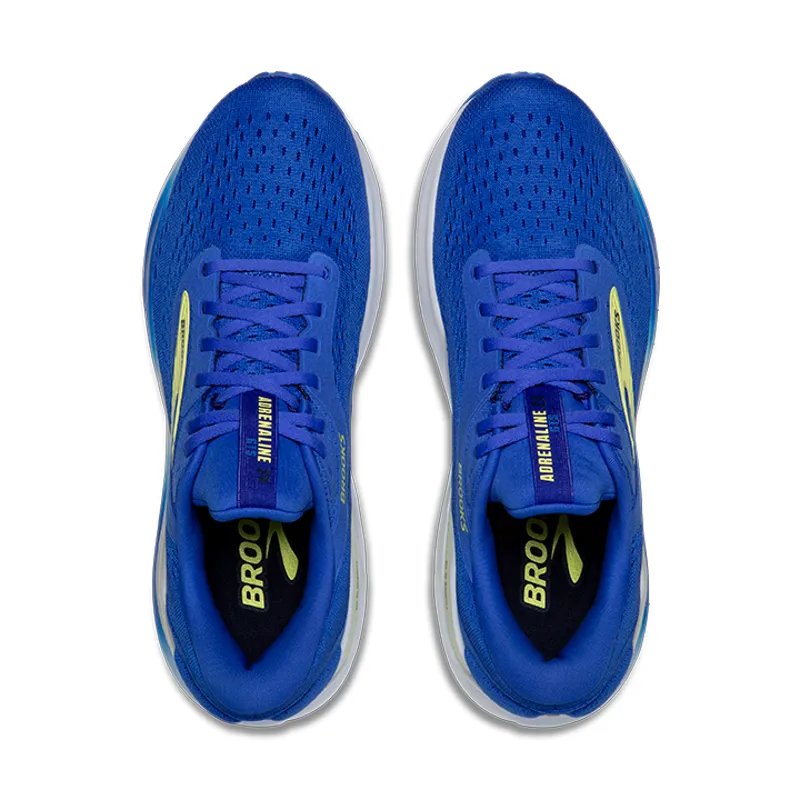 Brooks Adrenaline GTS 24 Men's Road Running Shoe in Cobalt/Neo Yellow/Peacoat-1