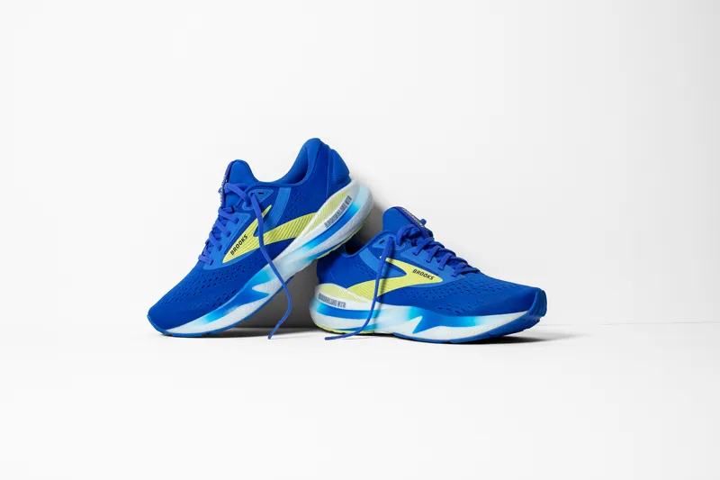 Brooks Adrenaline GTS 24 Men's Road Running Shoe in Cobalt/Neo Yellow/Peacoat-5