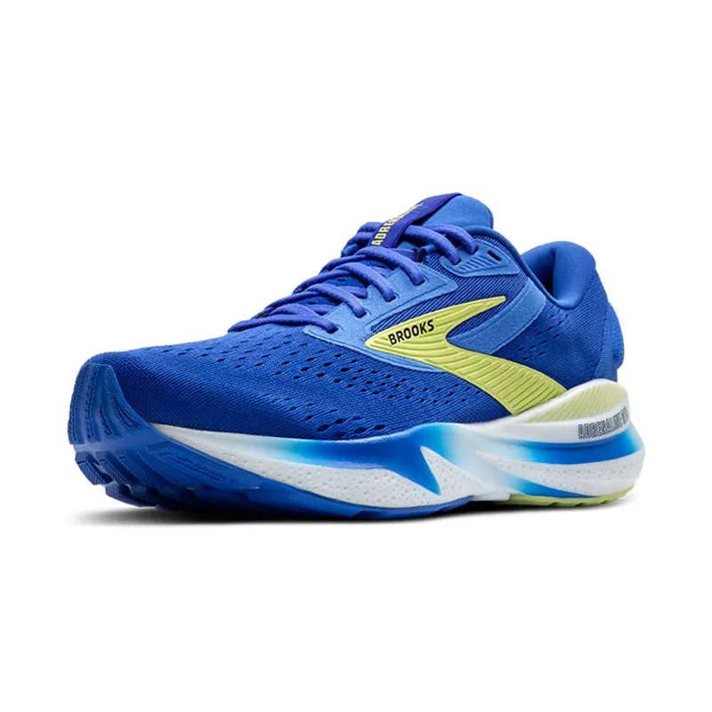 Brooks Adrenaline GTS 24 Men's Road Running Shoe in Cobalt/Neo Yellow/Peacoat-6