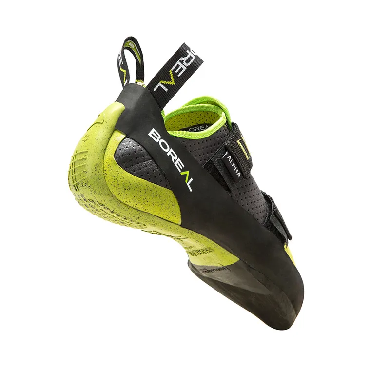 Boreal Alpha Men's Climbing Shoe in Graphite/Green-2