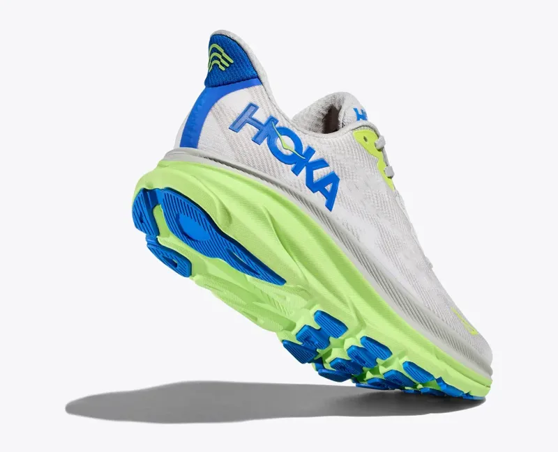 HOKA Clifton 9 Men's Road Running Shoe in Stardust/Electric Cobalt-4