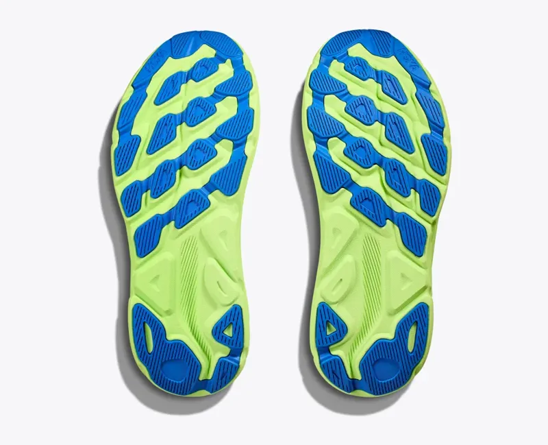 HOKA Clifton 9 Men's Road Running Shoe in Stardust/Electric Cobalt-2