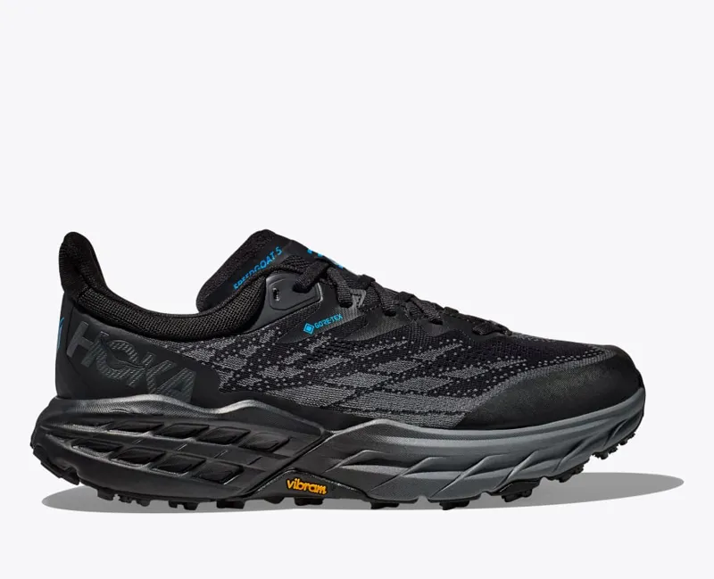 HOKA Speedgoat 5 GORE-TEX Men's Trail Running Shoe in Black/Black