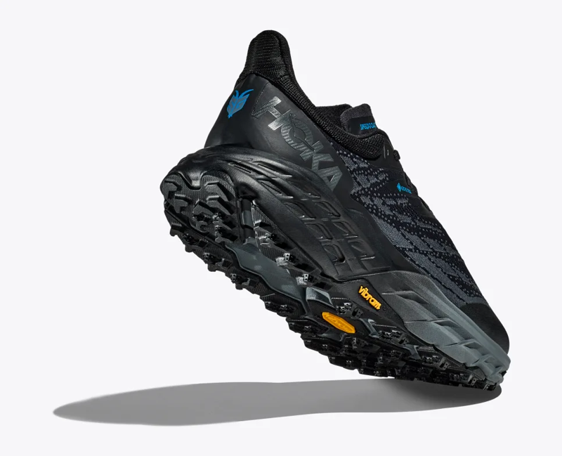 HOKA Speedgoat 5 GORE-TEX Men's Trail Running Shoe in Black/Black-5