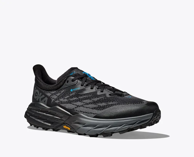HOKA Speedgoat 5 GORE-TEX Men's Trail Running Shoe in Black/Black-6