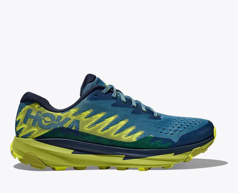 HOKA Torrent 3 Men's Trail Running Shoe in Bluesteel/Dark Citron