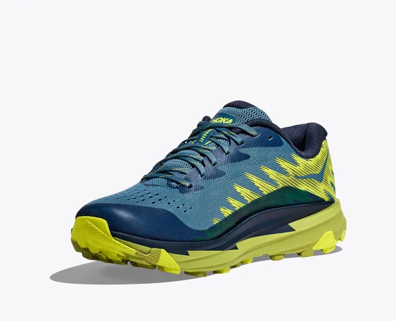 HOKA Torrent 3 Men's Trail Running Shoe in Bluesteel/Dark Citron-6