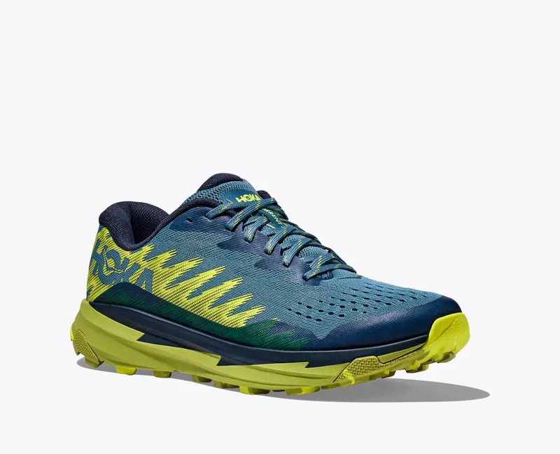 HOKA Torrent 3 Men's Trail Running Shoe in Bluesteel/Dark Citron-7
