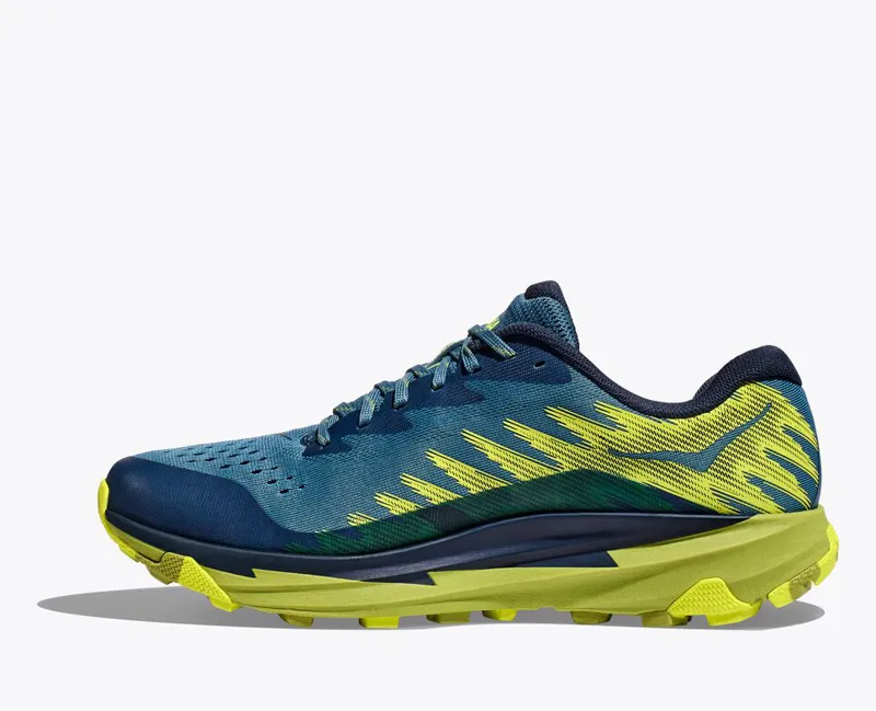 HOKA Torrent 3 Men's Trail Running Shoe in Bluesteel/Dark Citron-3